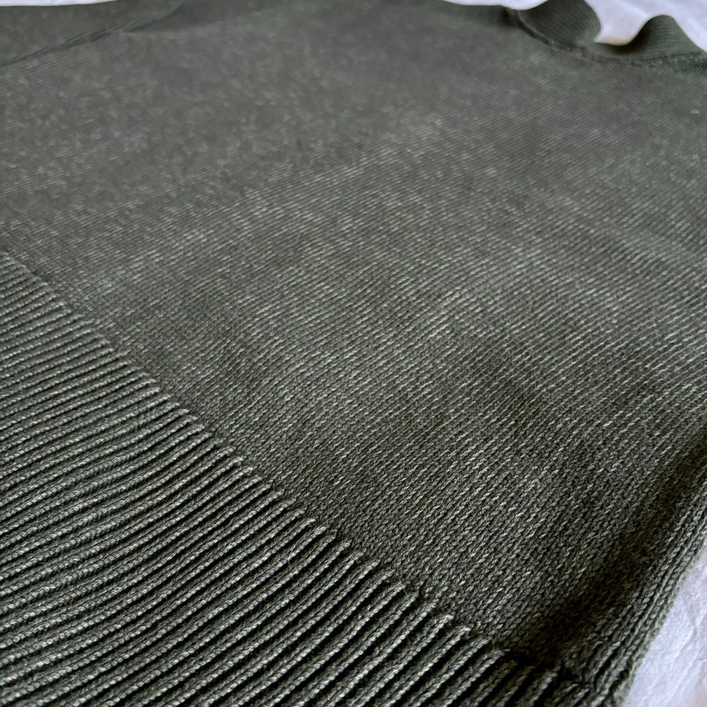 Gap 24/7 Split Hem Cardigan Olive "Deep Depth" Green Women's L Grandpacore EUC - Picture 8 of 13
